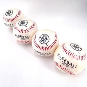 Pro Spirit Baseball Set of 4 Cork & Rubber Core Hand Stitched White 889/338 NEW